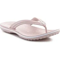 Crocs 11033-6UR Crocband Flip Sandale - Bequeme Freizeit-Sandale aus Gummi in rosa, ideal für den Sommer und den Alltag. Leicht und strapazierfähig für höchsten Tragekomfort.