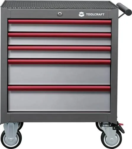 TOOLCRAFT 890680 Werkstattwagen Herstellerfarbe: Grau, Anthrazit, Rot