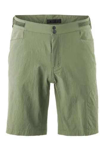 Gonso Adventure Shorts M Herren Fahrradhose mit Radunterhose - Bequeme Radhose in schilfgrün mit einknöpfbarer Radunterhose und Sitzpolster. Ideal für den Radsport, sorgt für hohen Tragekomfort und optimale Bewegungsfreiheit.