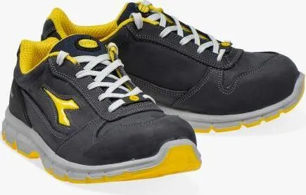 Diadora Run II Low S3 Sicherheitshalbschuh dunkelblau - Größe 37 - Robuster Sicherheitshalbschuh S3 aus wasserabweisendem Nubukleder mit atmungsaktiver Einlegesohle. Ideal für Logistik und Industrie, bietet hohen Tragekomfort und Schutz.
