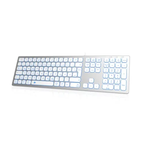 B.FRIENDIT Kabelgebundene USB-Tastatur Slim