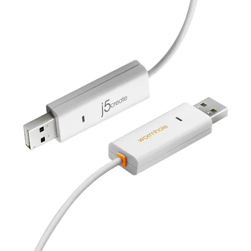J5CREATE JUC400 Wormhole Switch - USB-Kabel, -Hubs & -Adapter, ermöglicht nahtlosen Datenaustausch zwischen zwei Computern und ist einfach zu bedienen.