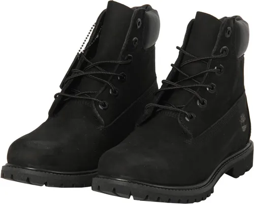 Timberland 6 Inch Premium Damen Stiefel schwarz 38 - Wanderschuhe mit hochwertigem, wasserdichtem Nubukleder und 200 g PrimaLoft®-Isolierung für warme Füße. Ideal für jedes Wetter und perfekten Tragekomfort.