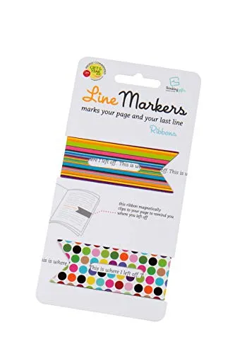 Line Markers (Ribbons/Geschenkbänder) | Magnetische Lesezeichen | 2er Set: 2er Set Ribbons