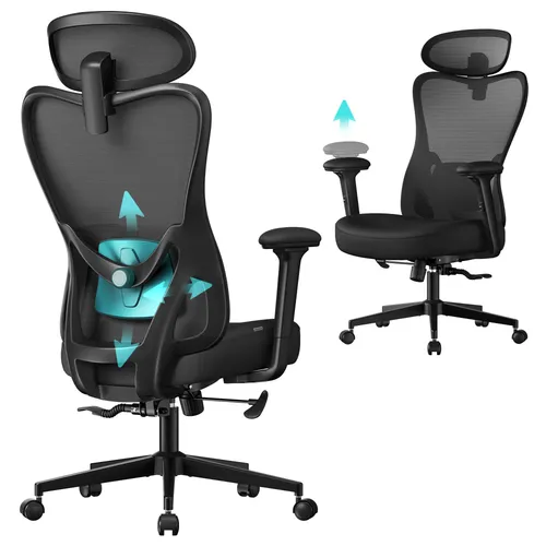 Büro- & Schreibtischstühle Schwarz von SONGMICS