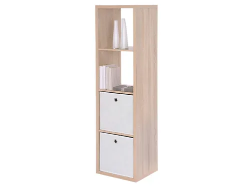 Raumteiler 4 Fächer - Bücherregal, Standregal - Robustes Bücherregal mit 4 Fächern, ideal als Raumteiler. Hergestellt in Deutschland, erhältlich in verschiedenen Farben, inkl. Wandhalterung und Filzbodengleitern.