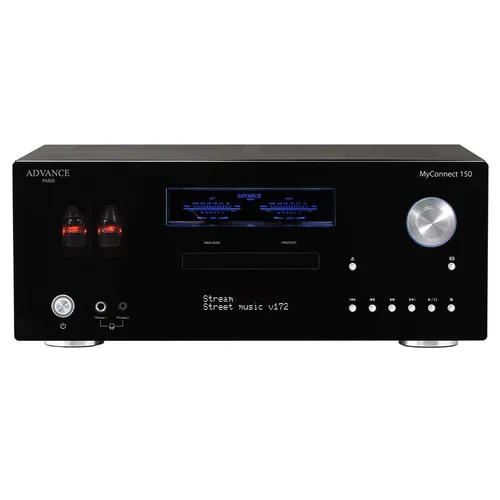 Advance Acoustic My Connect 150: HiFi Netzwerkplayer - Media-Streaming-Client mit integrierten CD-Player und DAB+/FM-Tuner. Genießen Sie hochwertigen Sound dank der Röhren-Vorstufe und Zugriff auf beliebte Streaming-Dienste.