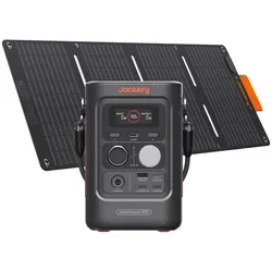 Jackery Explorer 300D tragbare Powerstation mit 40W Solarpanel - Leistungsstarke 288Wh Powerstation mit LFP-Batterie und 300W DC Power. Ideal für Camping und Reisen, bietet 2x USB-C Anschlüsse bis 140W. Kompakt, mobil und vielseitig einsetzbar!