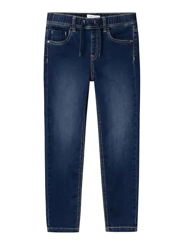 Name It Schlupfjeans NKMRYAN SLIM SWE JEANS - Sweatdenim blau 110 - Kinderhosen mit elastischem Sweatdenim für optimalen Komfort, verstellbare Bundweite und lässigen Look, ideal für aktive Kinder.