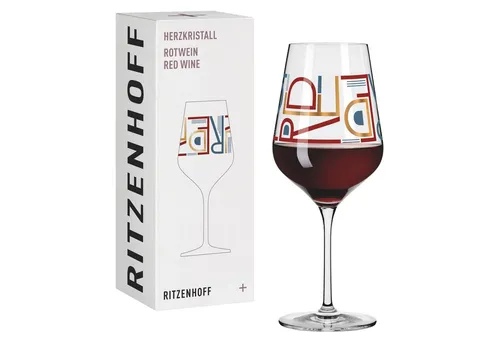 Ritzenhoff Rotweinglas Herzkristall, Kristallglas