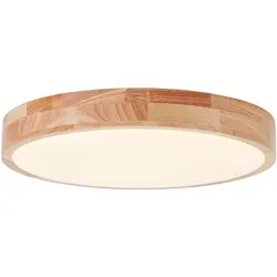 BRILLIANT Slimline LED Wand- und Deckenleuchte 39cm - Lampen mit nachhaltigem Holz aus FSC-zertifizierter Forstwirtschaft, energieeffiziente 22W LED, 2300lm und 3000K für warmes Licht.