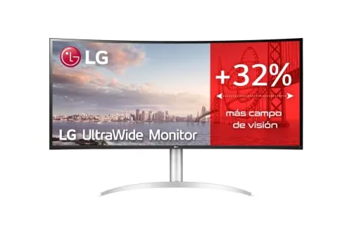 LG Ultrawide 40WP95CP-W Office Monitor - 40 Zoll WUHD Curved Nano IPS, 96W Power Delivery und Thunderbolt 4 für maximale Leistung und brillante Bildqualität