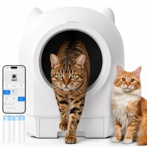 JUMMICO Selbstreinigendes Katzenklo XXL