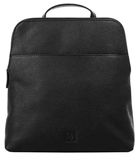 Bodenschatz Rucksack Echt Leder Damen 020580 - Damen-Rucksackhandtaschen aus 100% Rindleder, klassisches Design mit verstellbaren Schultergurten und praktischen Fächern für optimalen Komfort.