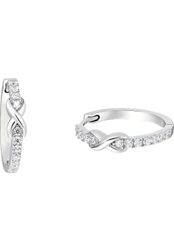 s.Oliver Damen Creolen 2034966 Infinity Silber Zirkonia von s.Oliver