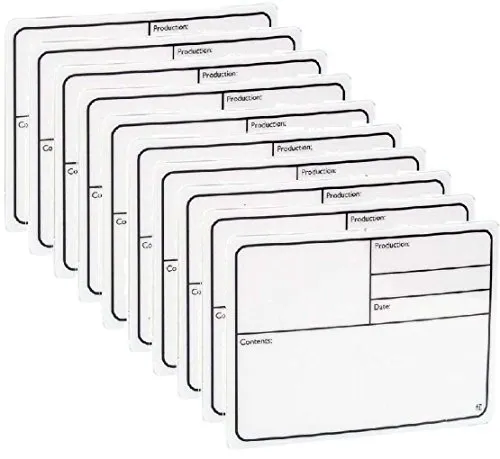 ADAMHALLHARDWARE 10 x Adam Hall 88000 Tour Label, selbstklebend weiß 130 x 85 mm - Beschriftungs Produktions Schild, Pruduction Plate Tourlabel Tourlable