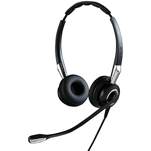 Jabra Biz 2400 II Quick Disconnect On-Ear Stereo Headset - Headset mit extrem geräuschunterdrückendem Mikrofon für ungestörte Gespräche. Genießen Sie HD-Audio und ganztägigen Komfort mit ergonomischem Design und Soft Head Cushioning.