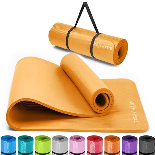 KG PHYSIO Rutschfeste Yogamatte 8mm mit Tragegurt