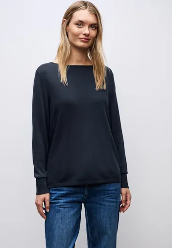 STREET ONE Strickpullover aus elastischem Materialmix