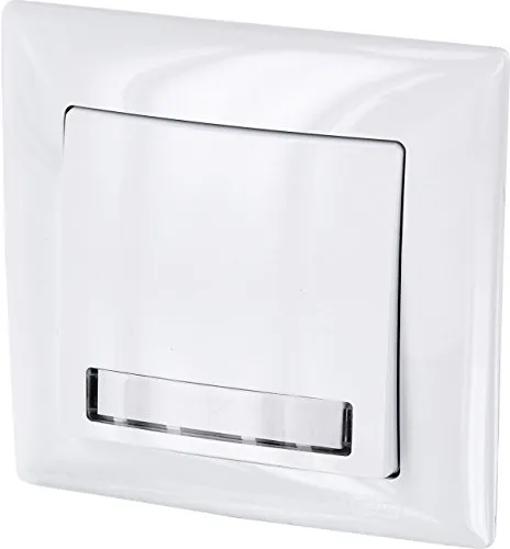 Unterputz Klingeltaster G1 mit LED Namensschild - Türglocke Druckknöpfe mit integriertem LED Namensschild und praktischem Steckklemmen-System für einfache Montage. Das Orientierungslicht sorgt für Sicherheit im Dunkeln.