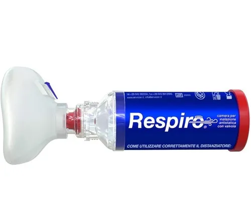 Respiro Antistatische Inhalationskammer Mit Ventil Und Kindermaske 3-4 Jahre