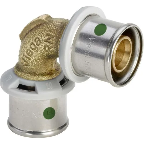 Viega Sanfix P Fosta Bogen Winkel 90° 25 mm Pressfitting von Viega