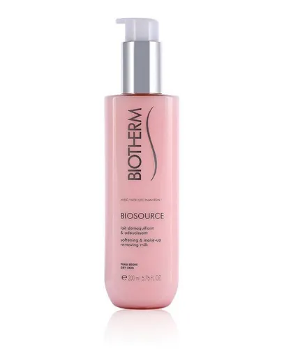 BIOTHERM Biosource Make-up-Entferner 200ml - Milde Reinigungsmilch für trockene Haut, entfernt Make-up sanft und spendet Feuchtigkeit für ein ausgewogenes Hautgefühl.