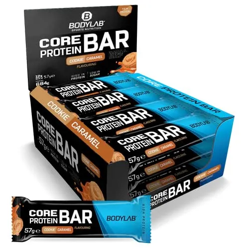 Bodylab24 Core Protein Bar Cookie Caramel 12 x 57g von Bodylab24