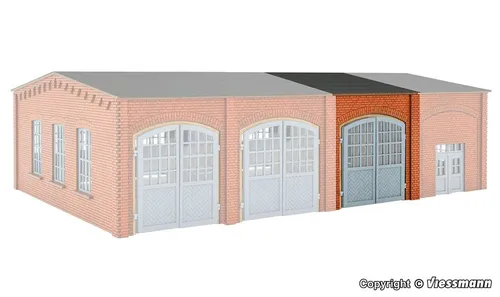 Vollmer N 47563 Erweiterungs-Set für LKW-Werkstatt 47558 - Polyplate Bausatz
