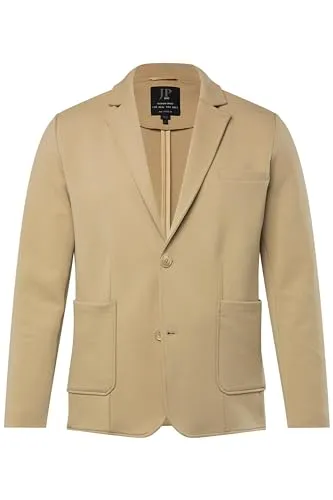JP 1880 Herren Sweat Jacket New York - Hochwertiges Business Sakko mit Flexnamic-Technologie für maximale Bewegungsfreiheit, ideal für Mix-and-Match, in Beige und bis zu 8 XL erhältlich.