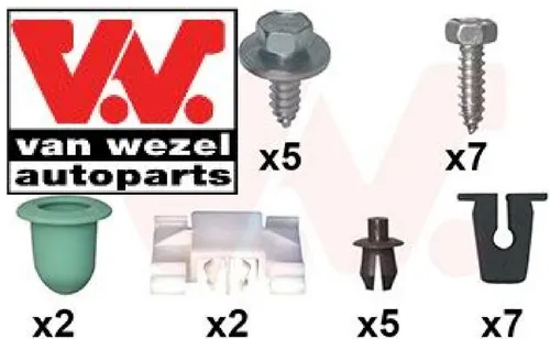 Van Wezel Montagesatz, Kotflügel 5880796 - Hochwertiger Montagesatz für Kotflügel, sorgt für eine einfache und präzise Installation – ideal für professionelle Werkstätten und DIY-Automechaniker.