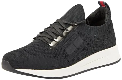 Tommy Jeans Herren Runner Sneaker - Schwarz (Black) 46 - Herren-Sneaker mit elegantem Design und hochwertigem Material, ideal für jeden Anlass und optimaler Passform für den ganzen Tag.