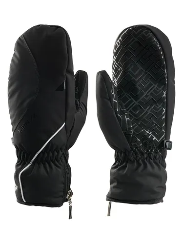 Zanier SEEFELD.STX Mitten schwarz (2000) 8 - Skihandschuh Fäustlinge für Damen, wasserdicht und warm dank SYMPATEX-Membran und PRIMALOFT-Isolierung – ideal für Outdoor-Aktivitäten bei kaltem Wetter.