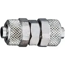 Riegler Gerade Verbinder, für Schlauch 5/3 mm, SW 8, Messing vernickelt