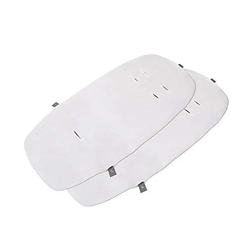 Maxi-Cosi Alba Bettlaken, für Alba All in 1 Stubenwagen, 100% Baumwolle, Von Geburt bis 6 Monate (9kg), Weiß (2X)