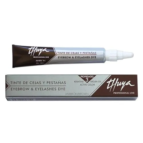 Thuya Regenerierende Tönungscreme mit Keratin, Aloe und Argan, Dunkelbraun, 14 ml, 1 Einheit
