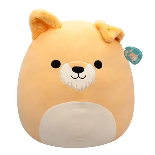 Squishmallows SQCR06653 Cooper The Tan Dog - 50cm Plüsch Kuscheltier, superweich und perfekt für Reisen und Filmmarathons