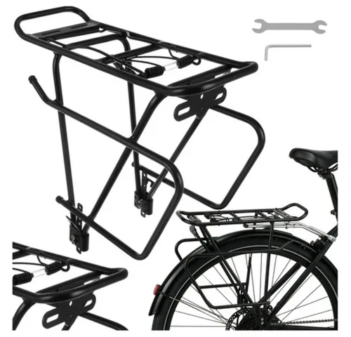 Trizand Fahrrad-Gepäckträger Fahrradträger Gepäckträger (Spar-Set, bis 25 kg), Universell passend für fast alle gängigen Fahrradgrößen