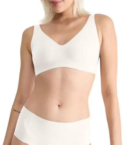 Sloggi BH Zero Feel 2 0 Soft Bra Weiß Small Damen - Funktionsunterwäsche mit nahtlosem Design für maximalen Komfort, atmungsaktiv und unsichtbar unter jeder Kleidung - perfekt für den Alltag.