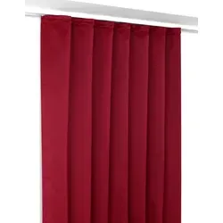 Beautex Verdunkelungsvorhang - Blickdichte Gardine in Bordeaux - Gardinen mit Kräuselband, ideal für Schlafräume. Der Stoff ist stark abdunkelnd und sorgt für eine angenehme Dunkelheit, perfekt für erholsame Nächte.