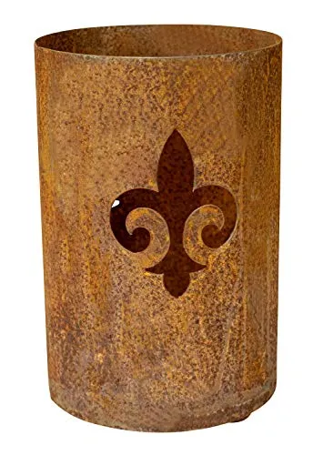 Edelrost Windlicht Lilie