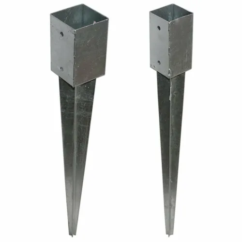GRUNDLINE Pfostenanker 70x70 mm - Stabile Einschlagbodenhülse für Holzpfosten, ideal für Zäune und Pergolen, ohne Betonfundament. Hochwertig verzinkt für Langlebigkeit und Witterungsbeständigkeit.