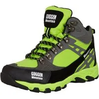 GUGGEN Mountain Damen Wanderschuhe M011, grün, EU 37 - Wanderschuhe aus Synthetik und echtem Rinderleder, wasserabweisend, atmungsaktiv und leicht mit griffiger Profilsohle – ideal für aktive Outdoor-Abenteuer.