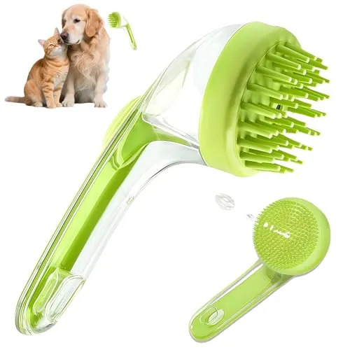 Waschzauber Hunde Waschbürste mit Seifenspender – Ideal für die Fellpflege