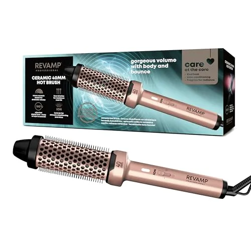 Revamp Professional Haarstyling Styler Keramik-Heizbürste – Gold Edition 40 mm