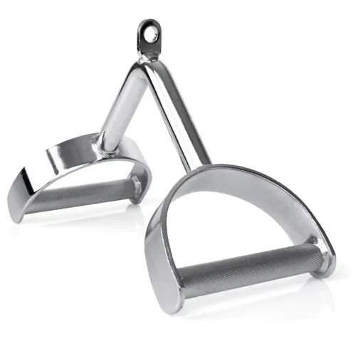 Trizepszug Hufgriff, V-Form, Trizepsstange, Trizepsgriff, Latzuggrif, verchromt