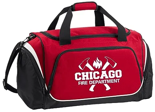 Chicago FIRE Dept-Sporttasche, rot 55 L, 62 x 32 x 30 cm