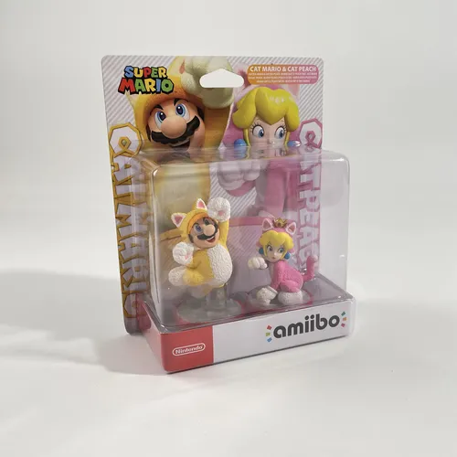 Amiibo Cat Mario & Cat Peach Figur - Super Mario Sammlung - Merchandising: Beliebte Amiibo-Figuren für Nintendo Switch, ideal für Sammler und Spieler, die ihre Lieblingscharaktere in Spielen nutzen möchten.