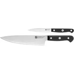 ZWILLING Gourmet Messer-Set, 2-teilig - Präzise Schneidkunst für Ihre Küche - Küchenmessersets mit rostfreien Klingen aus Spezialstahl und ergonomischem Griff - Ideal für präzises Schneiden von Fleisch und Gemüse, Made in Germany.