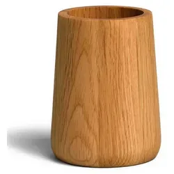 Möve Zahnbürstenhalter aus Eichenholz - Sonstige Badaccessoires, formschöner, konischer Zahnbürstenhalter aus hochwertigem Eichenholz mit einzigartiger Maserung und angenehmer Haptik.